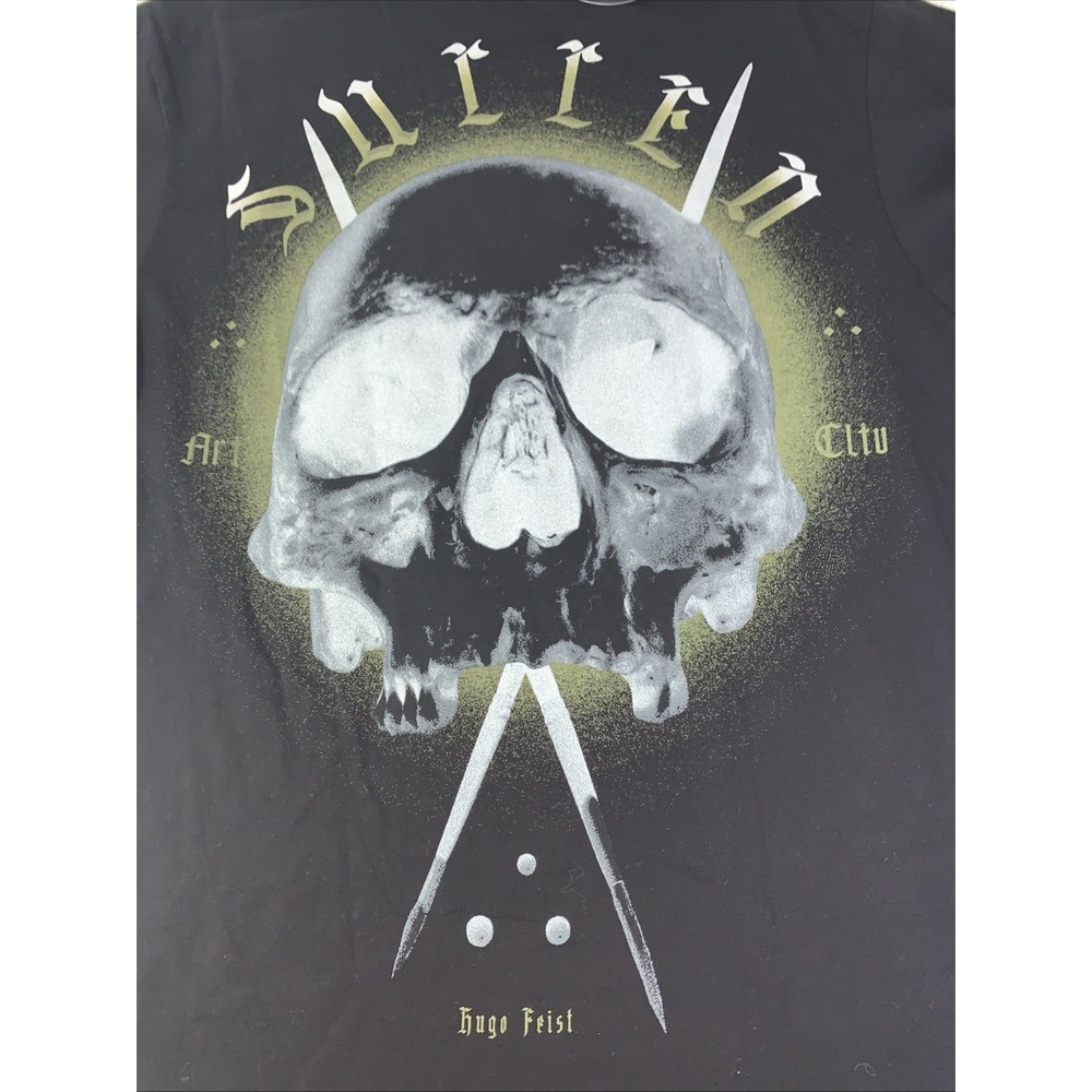 Sullen Artist Series Skull T-Shirt Black Small Hugo Feist Badge Tattoo
